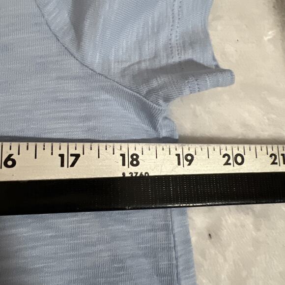 J. Crew Girfriend Tee T-Shirt Womens Medium Blue Short Sleeve Scoop Neck Cotton - Picture 8 of 11